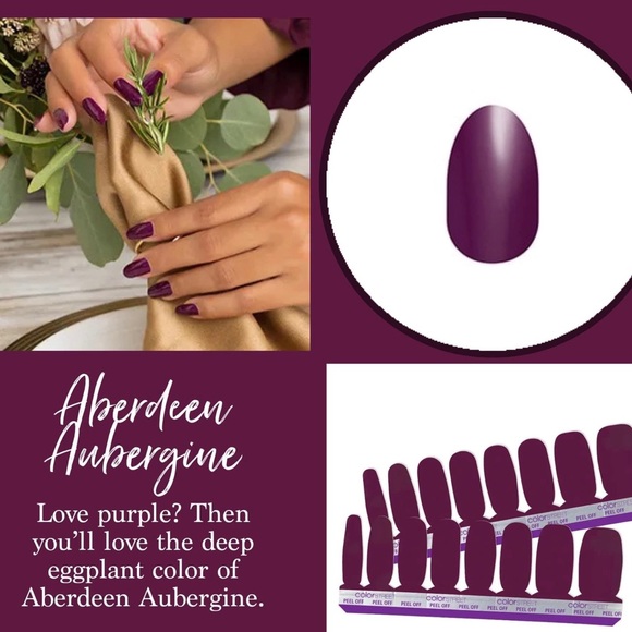 Aberdeen Aubergine Color Street new/unopened - Picture 1 of 4
